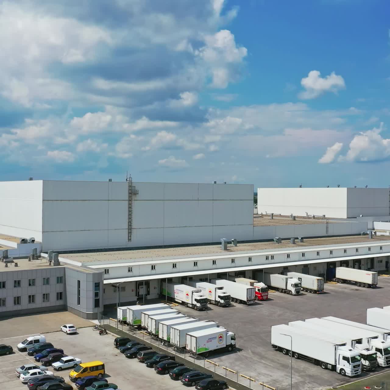 Disribution Warehouse From Above