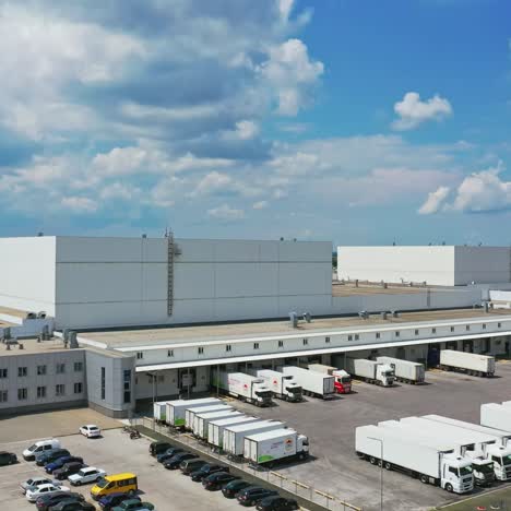 disribution warehouse from above