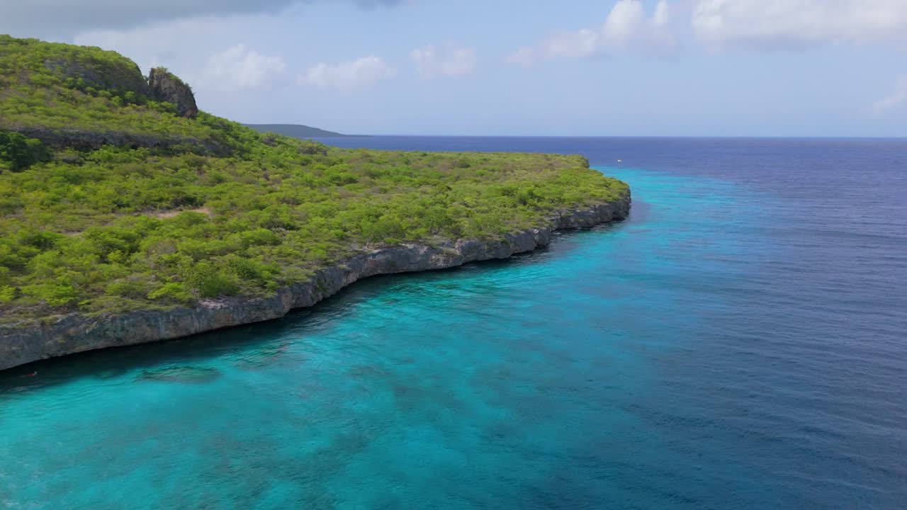 Aerial View of a Stunning Tropical Coastline