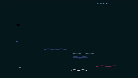motion wavy lines in a 2d style animation with liquid wavy effect