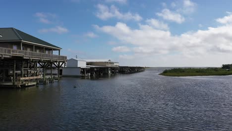 Botadura-De-Barco-En-Leeville,-Luisiana