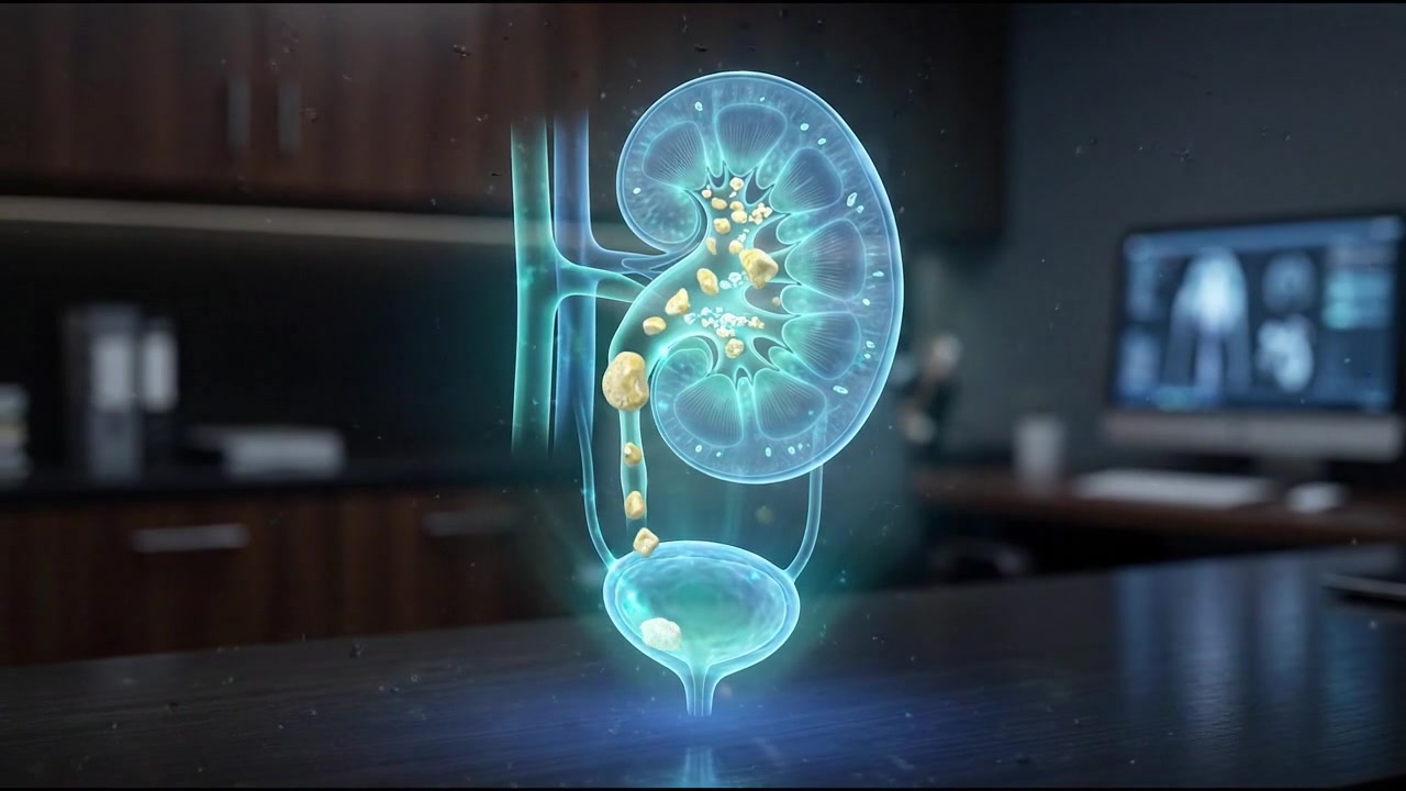 Diagnostic medical workstation screen displaying 3D brain scan