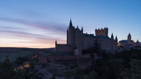 timelapse del amanecer en el alcázar