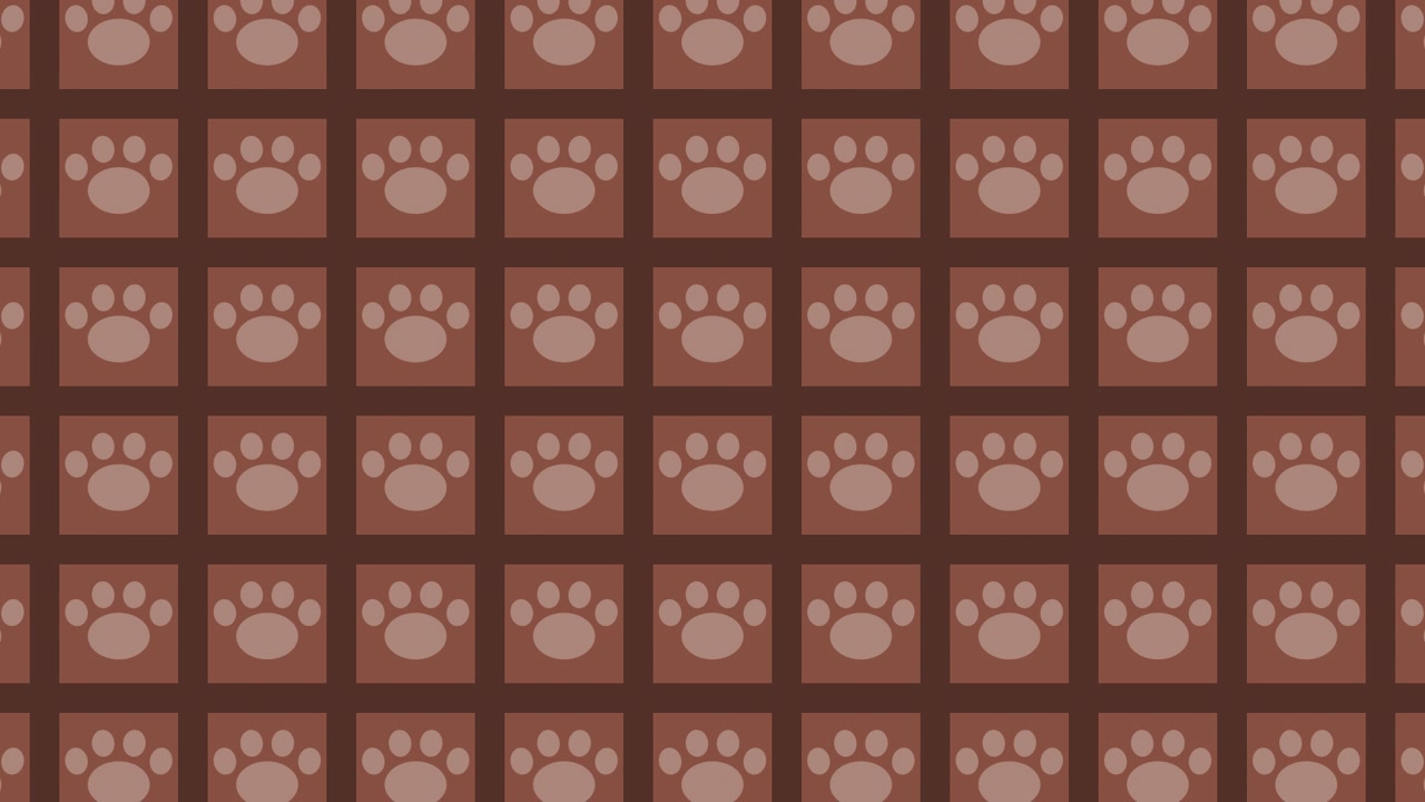 Brown Paw Print Pattern