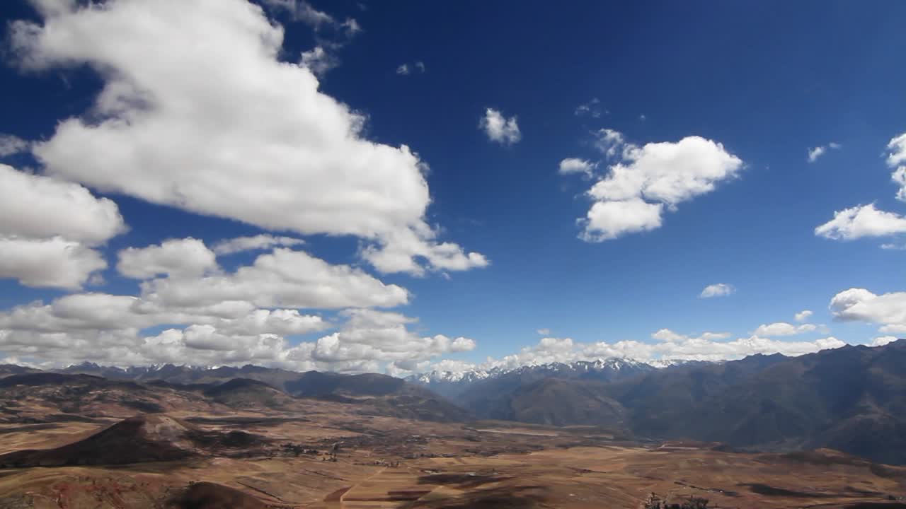 panorama del valle sagrado y los andes