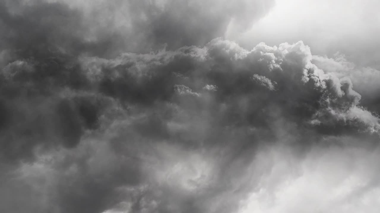 밤새 번개 폭풍. 4k