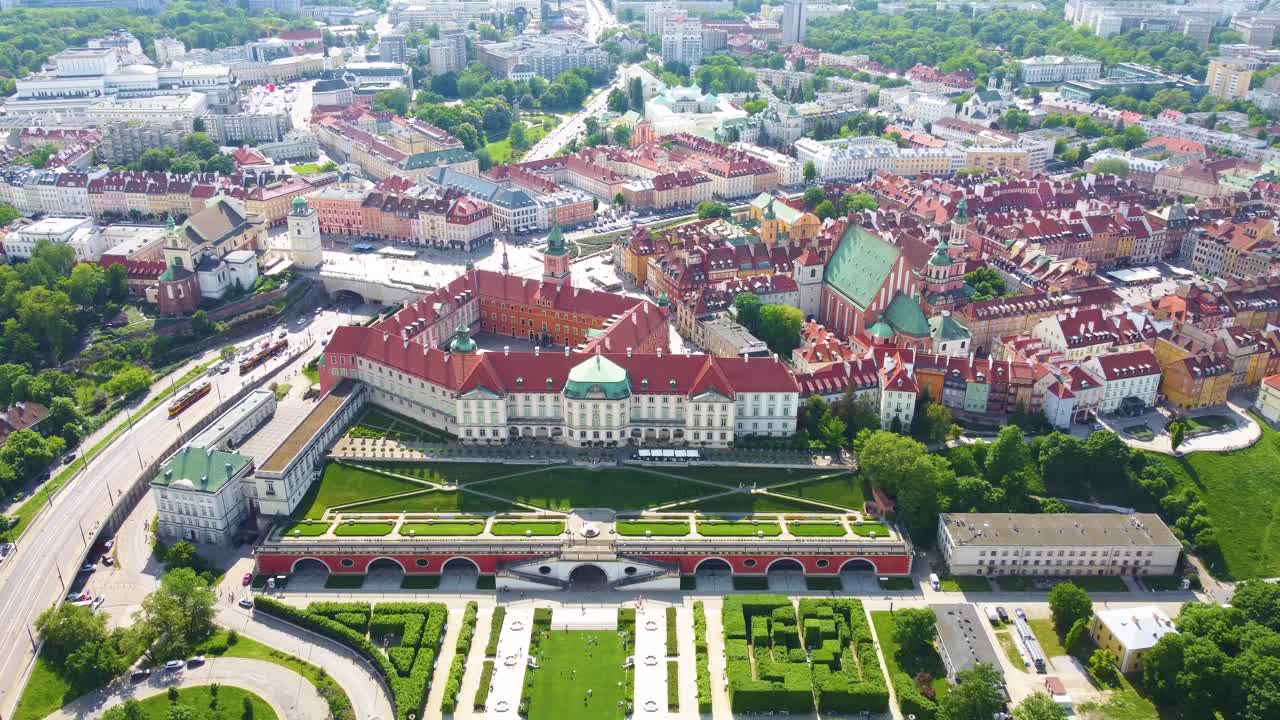 vista panorámica de la hermosa ciudad de varsovia en polonia