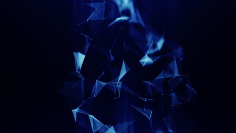 abstract shapes plexus animation background