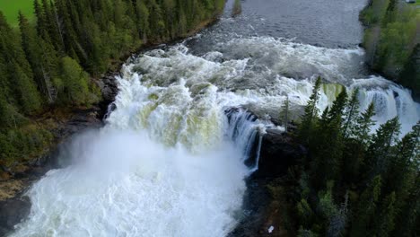 ristafallet waterfall in the western part of jamtland is listed as one of the most beautiful waterfalls in sweden.