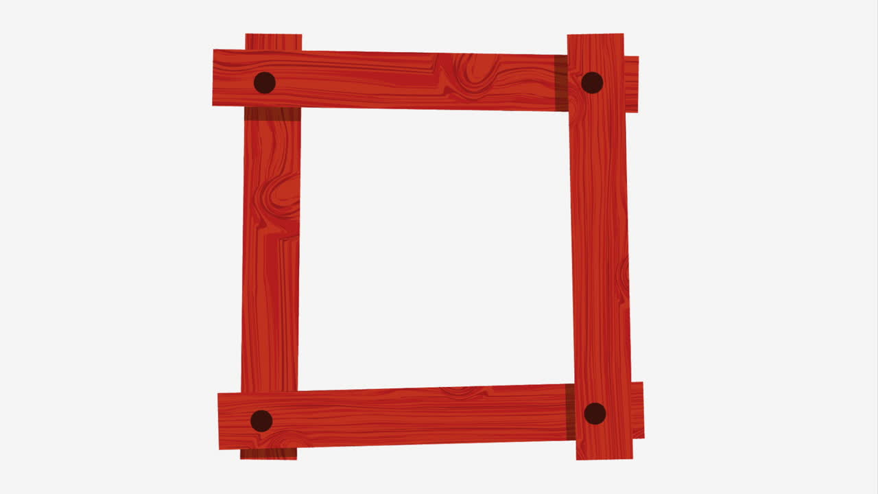 Red Wooden Picture Frame