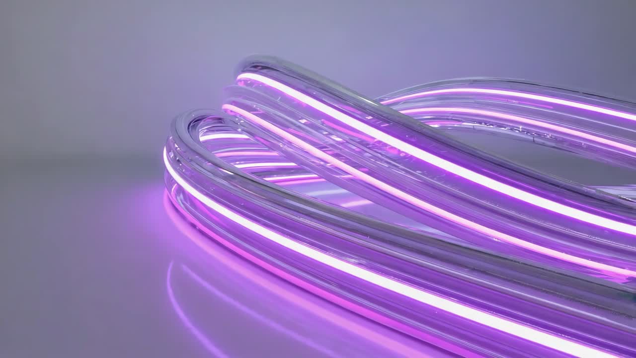 Desenho de luz de néon abstrato