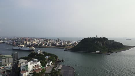 Large-ship-moving-towards-the-entrance-of-marina