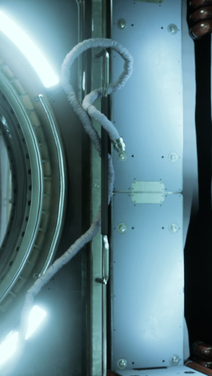 El interior de una nave espacial futurista