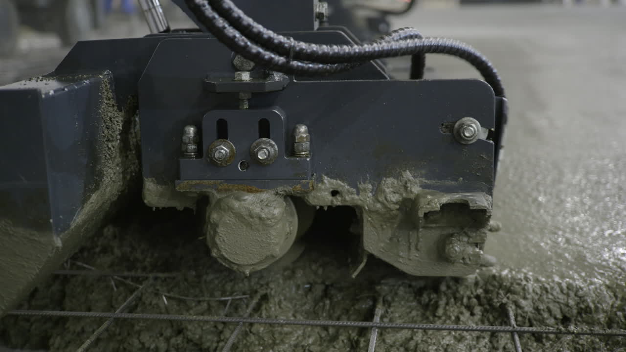 operación de vertido de hormigón