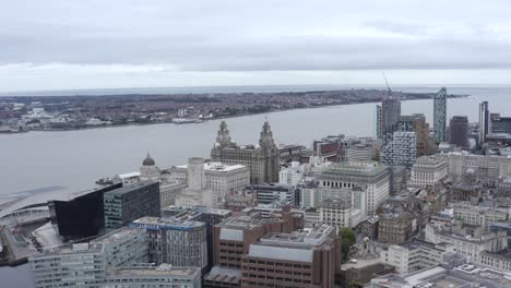 drone shot pulling away from royal albert dock 01