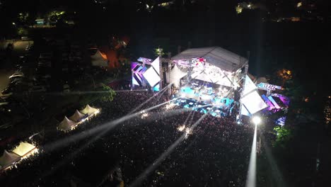 night concert aerial view