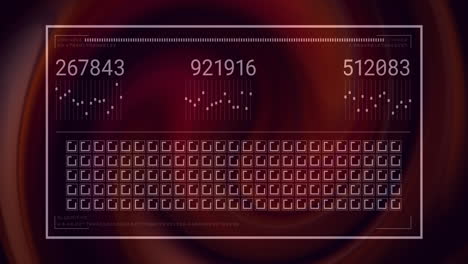 animación del algoritmo de procesamiento y cifrado de datos digitales sobre un fondo abstracto