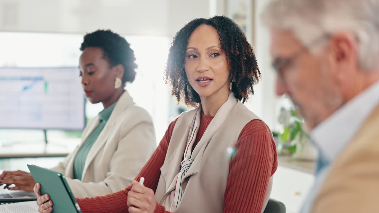 Business Meeting with Team Collaboration