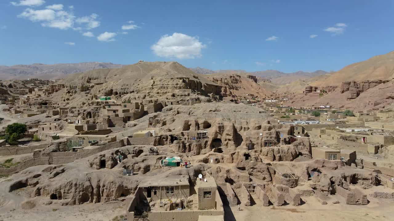 Drone footage from The Bamyan caves are historical and ancient caves located in the Bamyan province of Afghanistan. January 12, ?2022