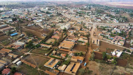 drone view of the rural kenya