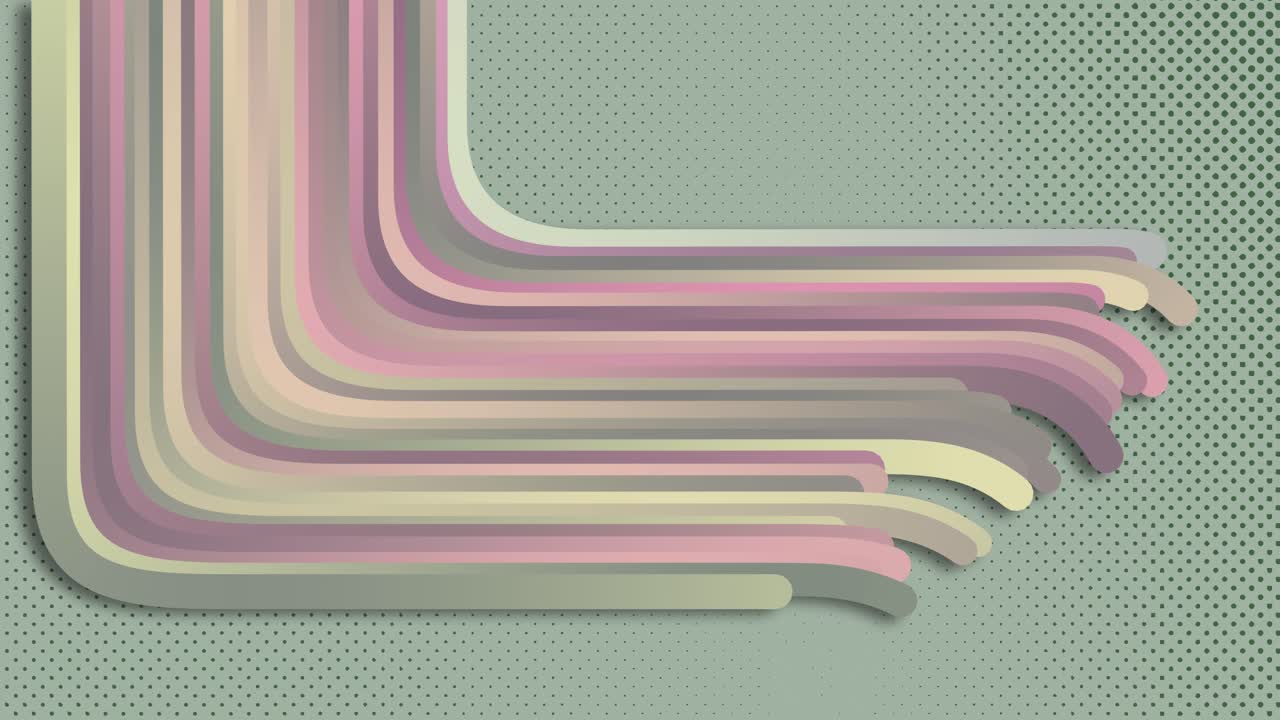 Vibrant retro background with curving lines in a warm to cool gradient. Subtle texture adds vintage feel. Dynamic abstract design for music, technology, or web.