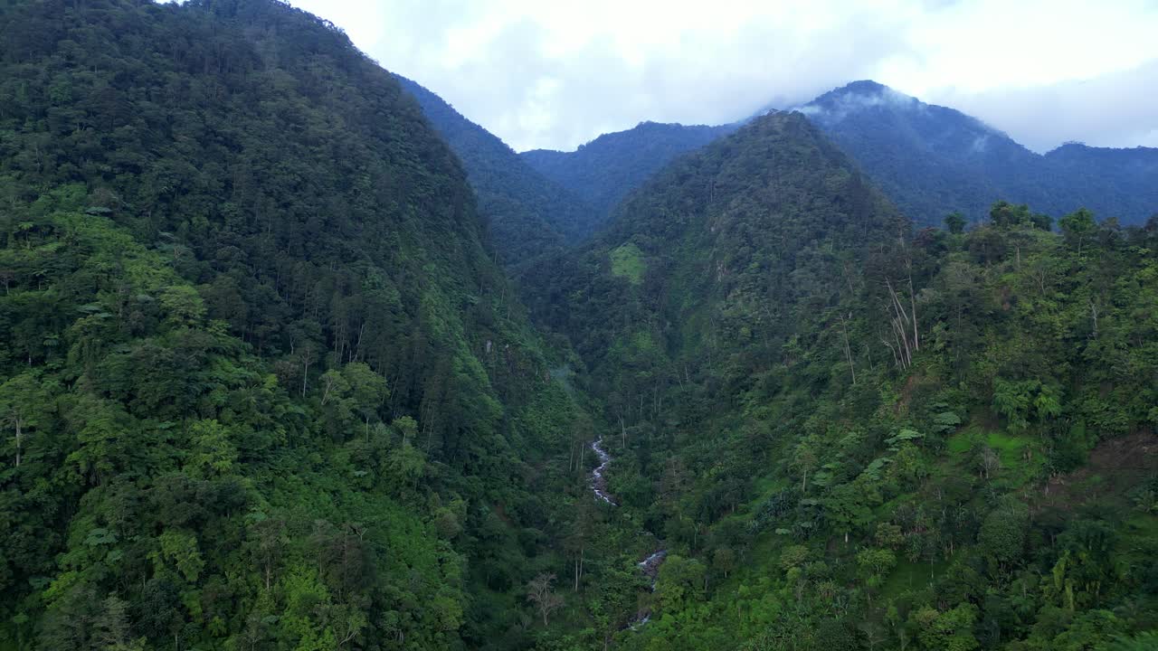 Mountain valley in the Philippine rainforest