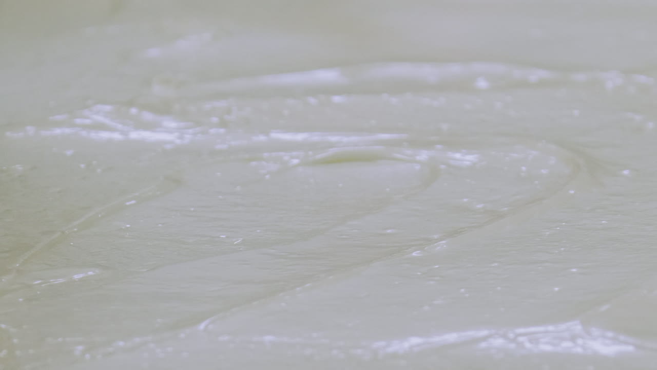 Icing topping is spread out equally across the surface