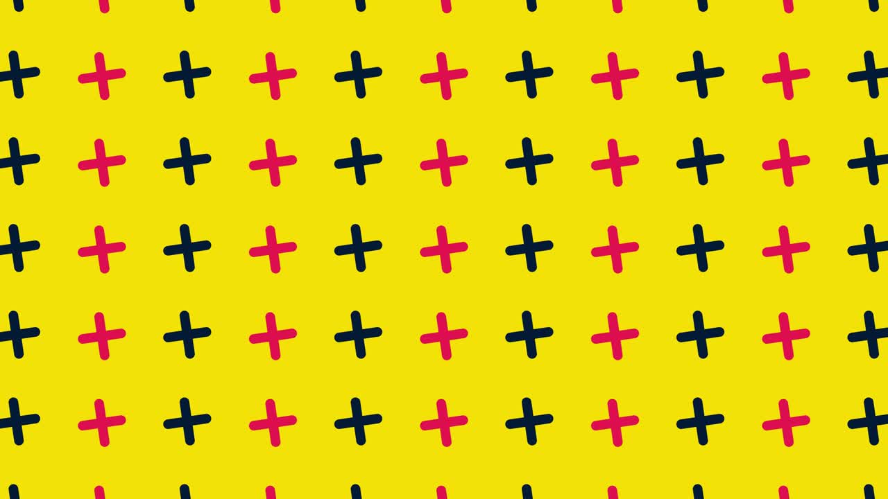 patrón de formas geométricas rosas y negras en estilo retro, memphis 80s 90s. fondo abstracto vintage animado. diseño de arte pop sin costuras. movimiento de video 4k