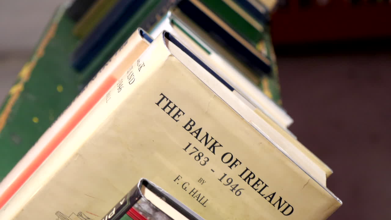 Shelf of books in an outdoor bookstore