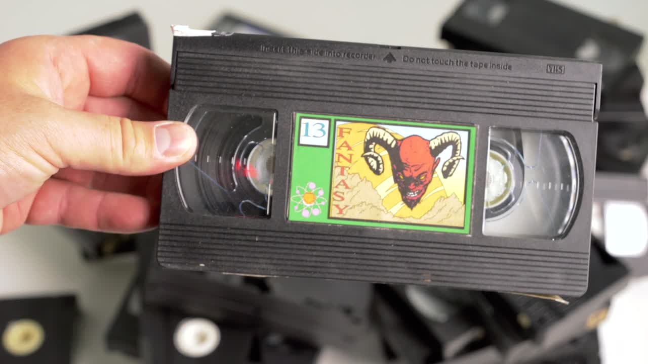 VHS cassette with a &amp;quot;FANTASY&amp;quot; label