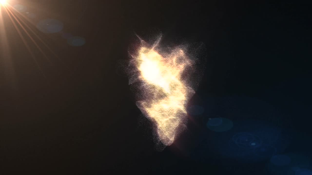 카운트다운 타이머의 디지털로 생성된 비디오