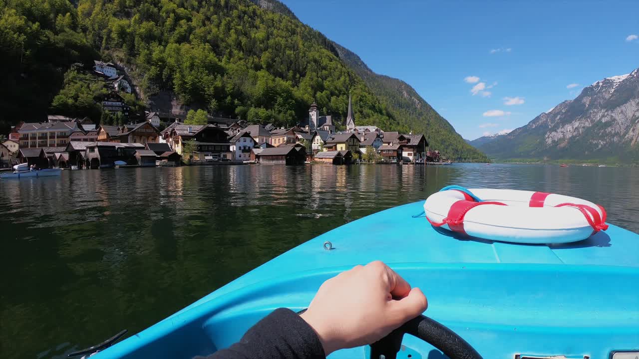 Boating Trip through Hallstatt, Austria