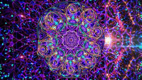 glowing abstract mandala