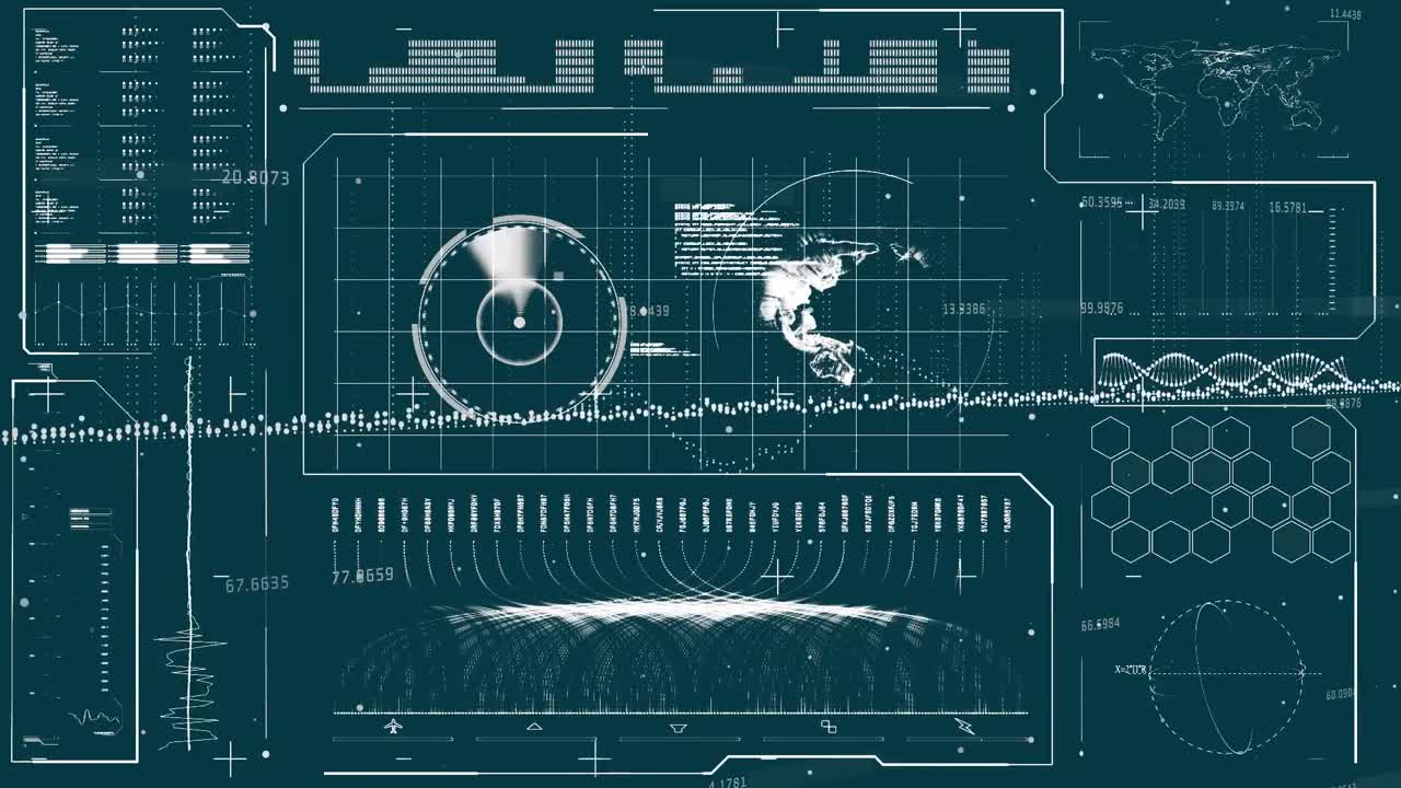 Animation of statistics and financial data processing