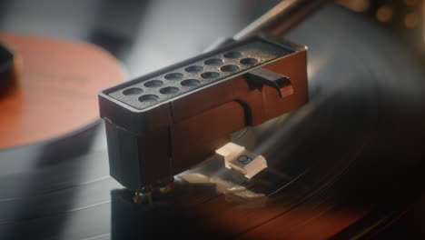 primer plano de un lápiz de reproductor de discos