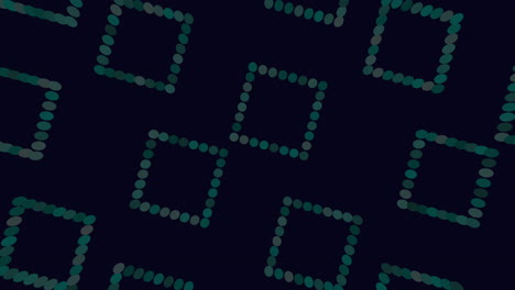 dark green square and rectangle grid pattern on black background