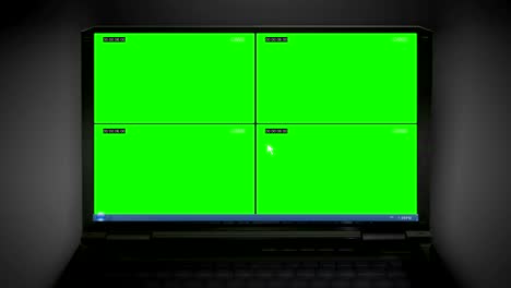 notebook cctv display of technology