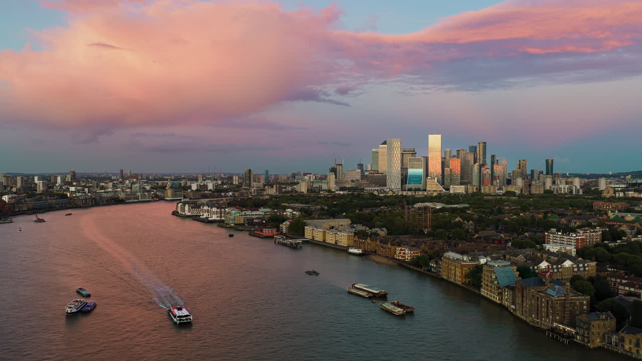 London Cityscape at Sunset