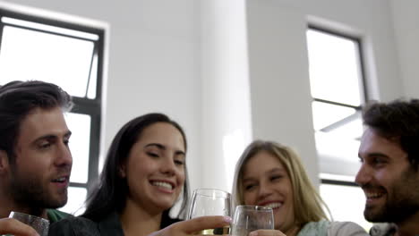 Happy-couple-toasting-together