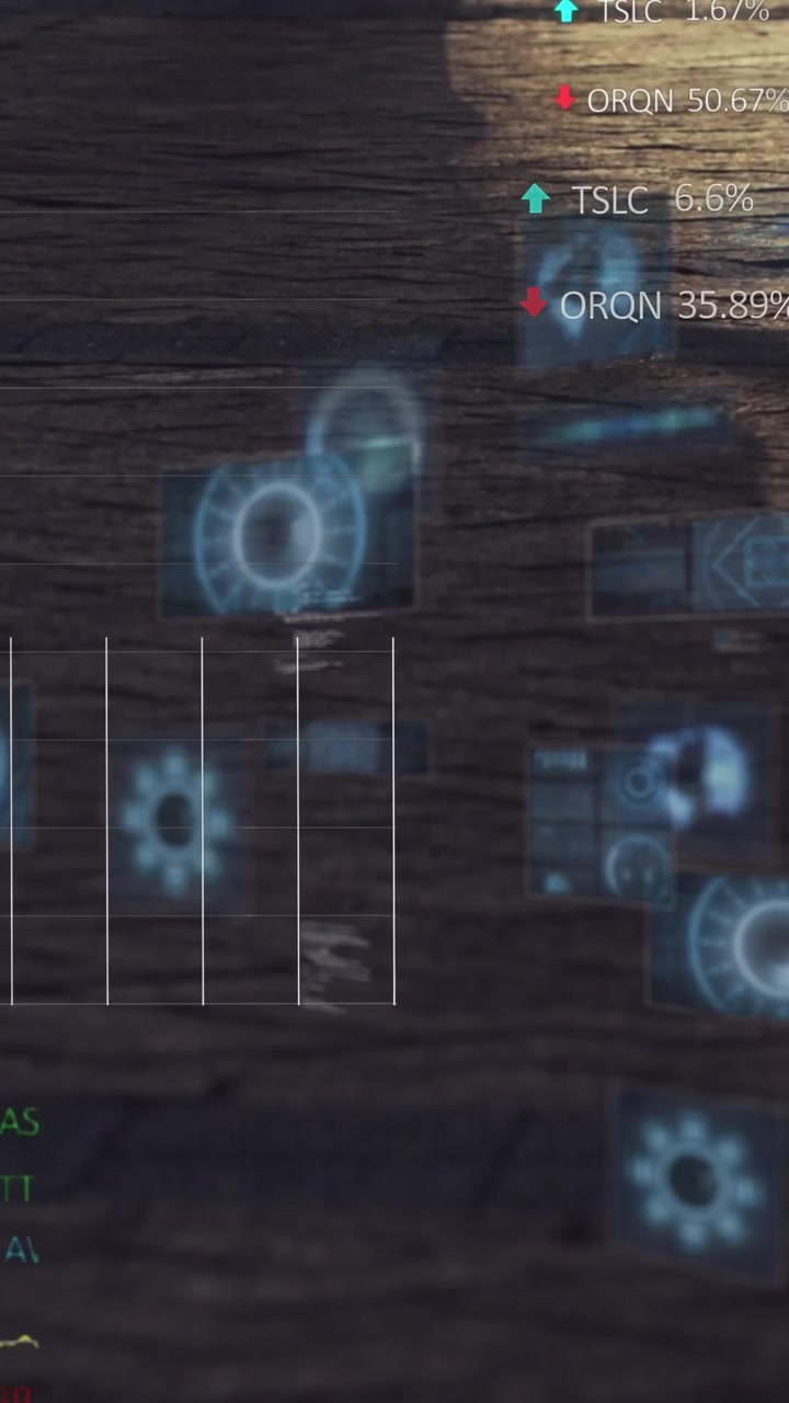 Animation of data processing over people walking on street
