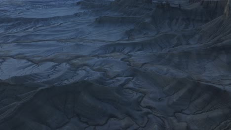 Factory-Butte-abstract-texture-at-sunset,-Factory-Butte-in-Utah