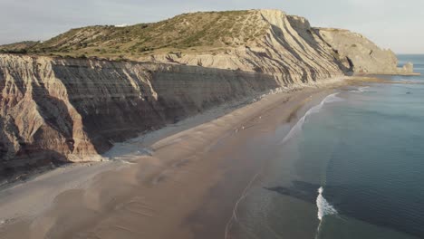 long sand strip , idyllic and quiet praia da luz, algarve