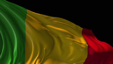 waving flag of benin