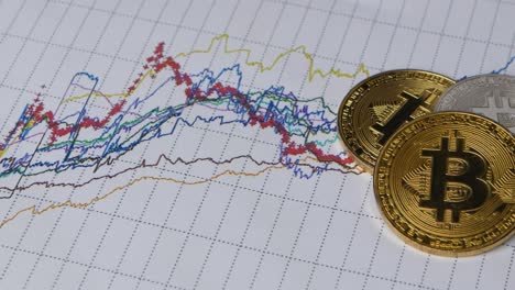 Bitcoin Price Chart with Coins