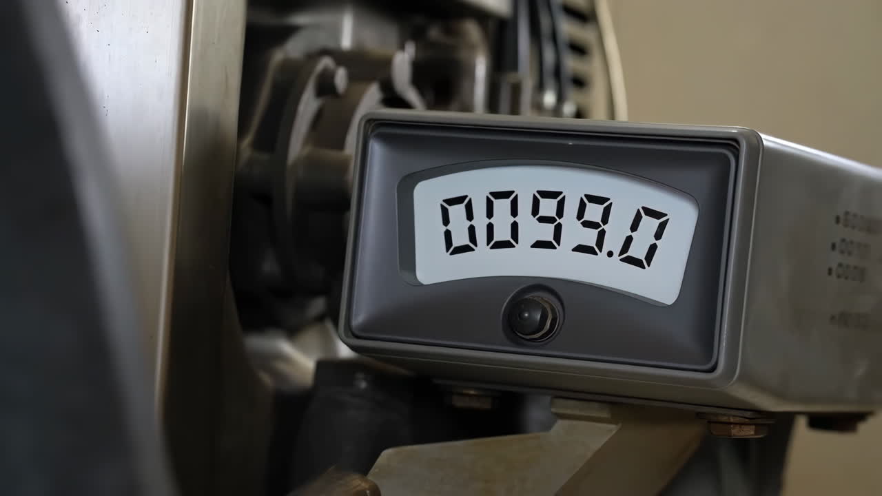 Digital Counter Displaying Numbers