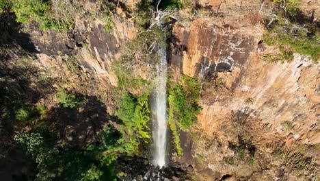 Slow-Motion-waterfall-at-scenic-gorge-canyon