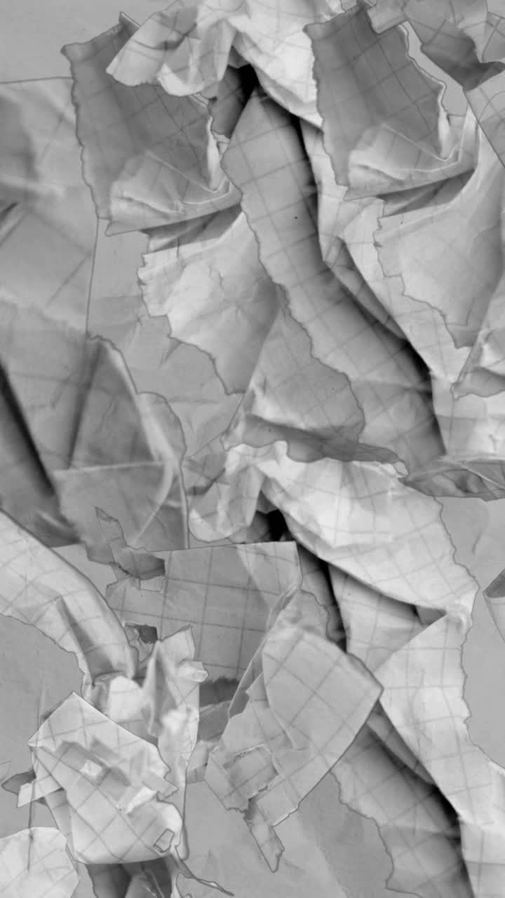 Abstract Animation of Crumpled Paper Texture Background