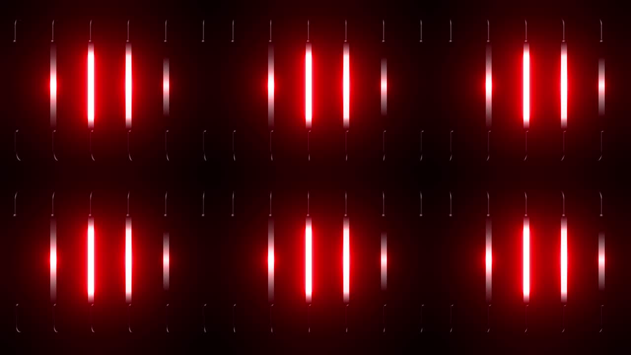Red Neon Light Pattern