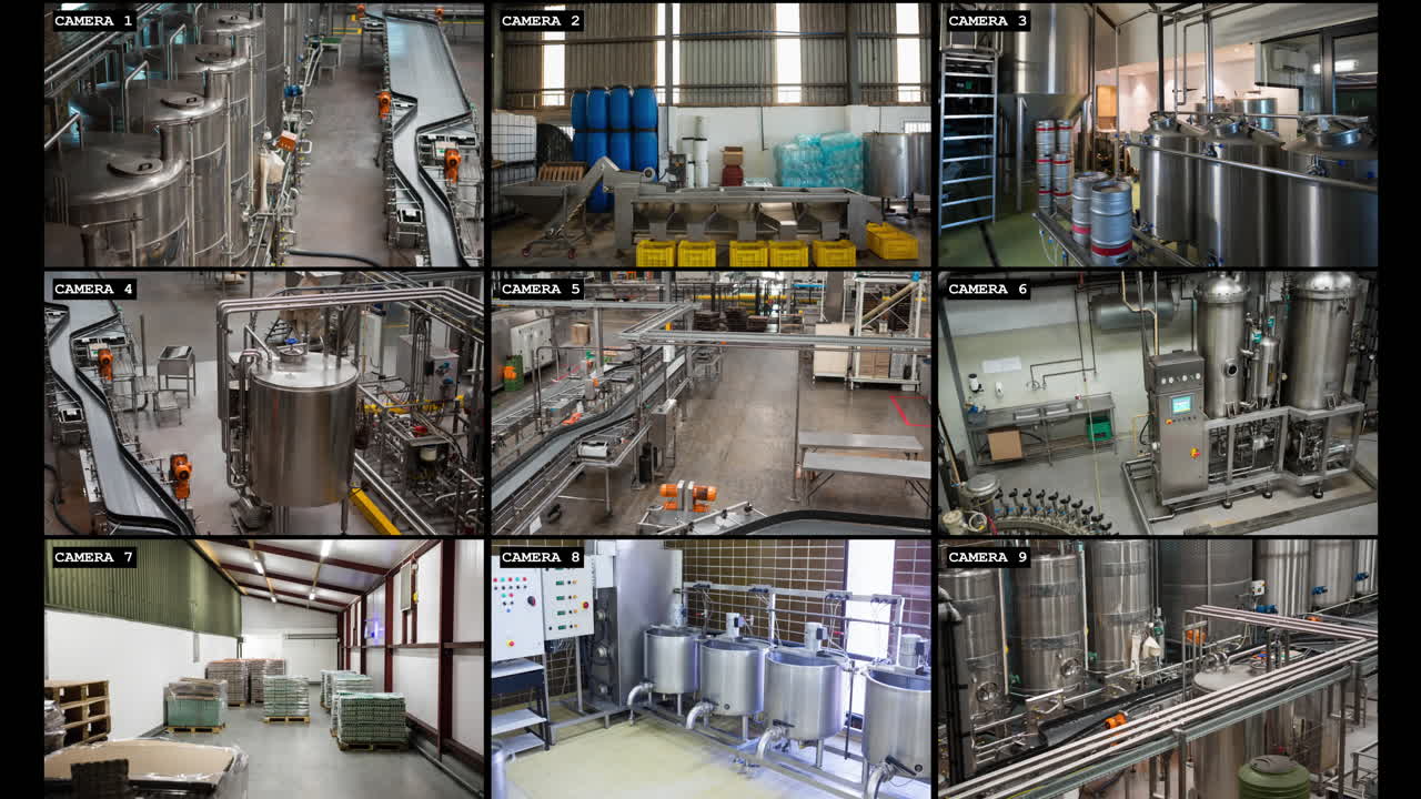pantallas con vistas de cámaras de vigilancia de cctv