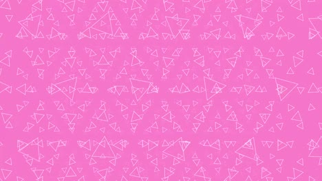 Pink-field-of-triangle-pattern-moving